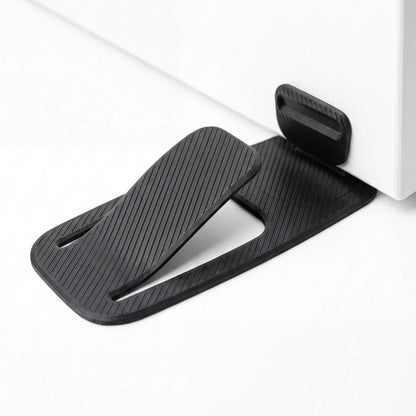 Flexible door stopper—a rental essential; no installation required, suitable for various settings.