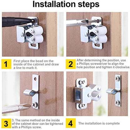 🎁2026 New Arrivals 50% OFF💥Silent & Strong Classic Door Catches | Stainless Steel, No-Slam Latches for UK Homes