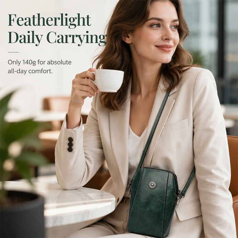 ✨ Time‑Limited Offer ⚡Women Leather Crossbody Phone Bag