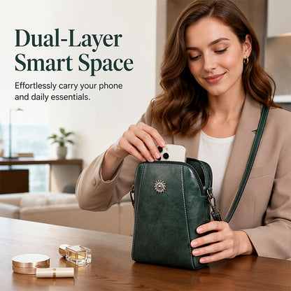 ✨ Time‑Limited Offer ⚡Women Leather Crossbody Phone Bag