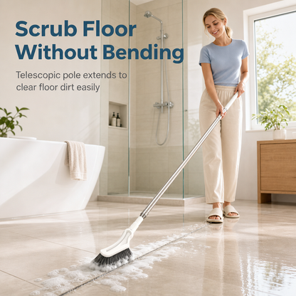 Multifunctional Extendable Long-Handle Floor Brush