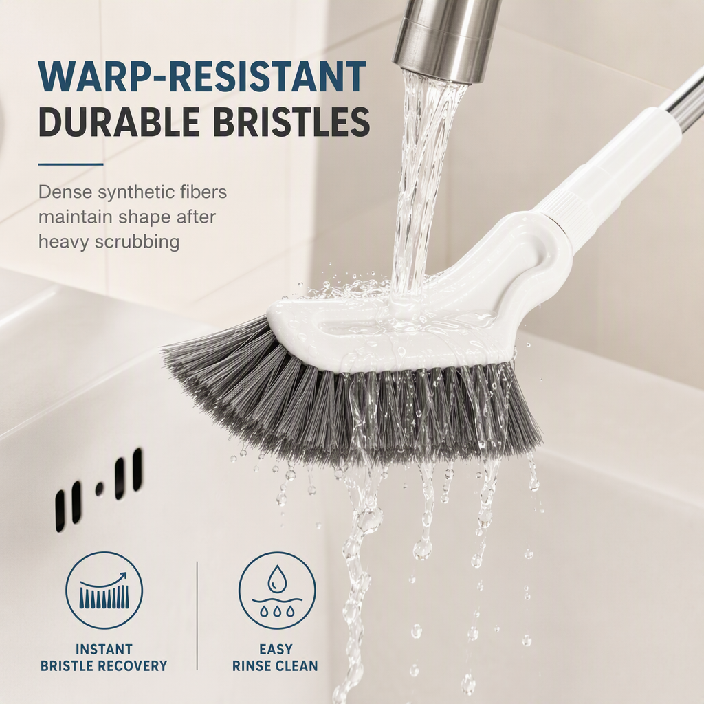 Multifunctional Extendable Long-Handle Floor Brush