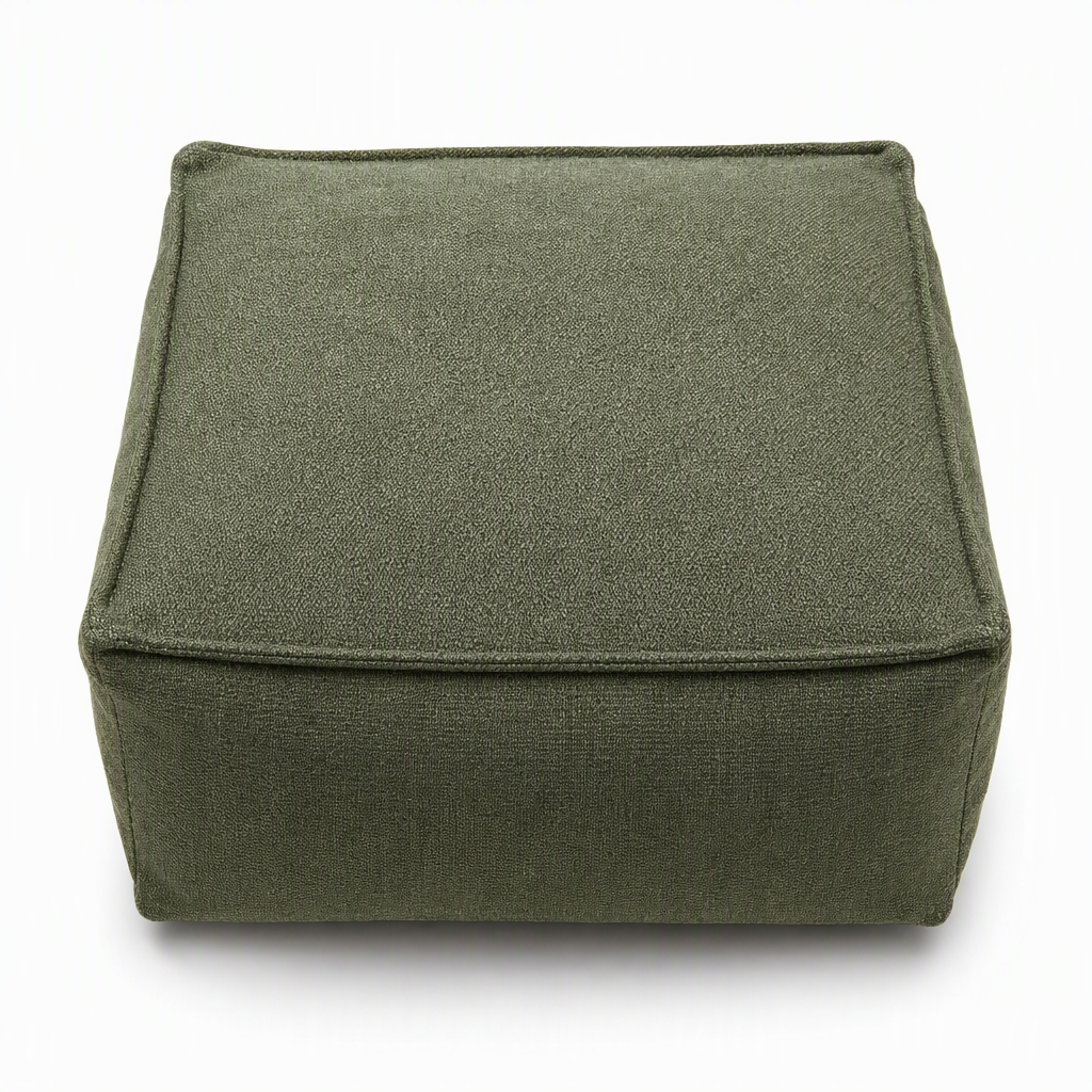 🛋️50% OFF NOW! Boho Storage Ottoman Pouf Cover – Empty Pouf Slipcover, Fill with Clothes & Blankets, Washable Fabric Foot Stool Cover Holds Up to 220lbs for Living Room