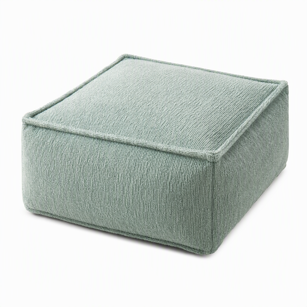 🛋️50% OFF NOW! Boho Storage Ottoman Pouf Cover – Empty Pouf Slipcover, Fill with Clothes & Blankets, Washable Fabric Foot Stool Cover Holds Up to 220lbs for Living Room