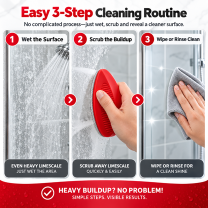 🧽 ScrubEase 2-in-1 Bathroom Cleaning Brush | Refillable Scrubber with Built-In Cleaner Dispenser