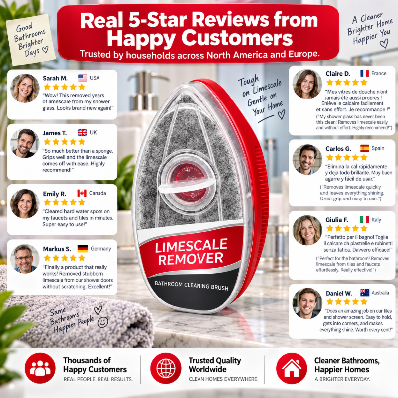 🧽 ScrubEase 2-in-1 Bathroom Cleaning Brush | Refillable Scrubber with Built-In Cleaner Dispenser