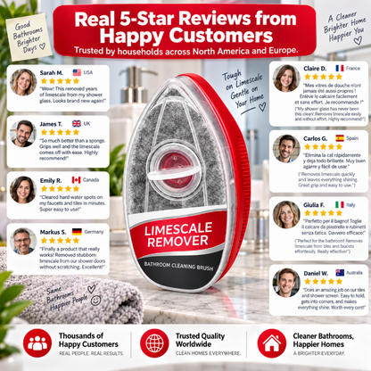 🧽 ScrubEase 2-in-1 Bathroom Cleaning Brush | Refillable Scrubber with Built-In Cleaner Dispenser